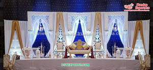 Decoración Rústica y Elegante para Recepción de Boda India, Escenario de Boda Ligero de Fibra de Vidrio para Eventos - Product Image 4