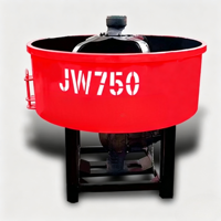 Bétonnière de type panier JW750 750L pour machine à fabriquer des briques