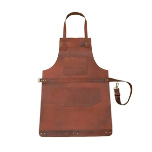Delantal de soldadura de alta resistencia para protección en trabajos con metales, con superficie de protección térmica, delantal de soldadura de cuero para uso en talleres con chispas. - Product Image 3