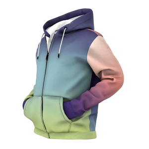 Sudaderas con Capucha Personalizadas con Logotipo, Sudaderas con Capucha de Forro Polar, Impermeables, Resistentes al Viento, Ecológicas, de Secado Rápido, Estampadas por Sublimación para Hombre - Product Image 2