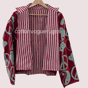 Uzbek Outerwear <b>Coat</b> Handmade Velvet Suzani Eco-Friendly Winter Boho Embroidered Women's Luxury <b>Coat</b> for Party Wear - Product Image 1