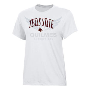 Camiseta Gráfica Personalizada para Mamá de Fanáticos Universitarios, Deportiva y Casual, de Algodón de Manga Corta, con Diseño de los Bobcats de Texas State - Product Image 2