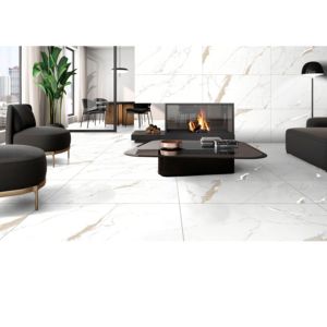 Revêtement mural en carreaux de porcelaine émaillée sculptée, grand format 600x1200, texture luxueuse pour projets immobiliers commerciaux - Product Image 1