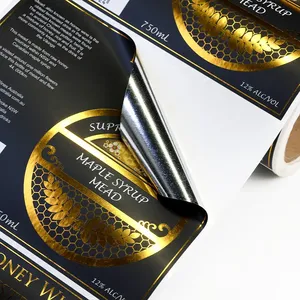 ฉลากกันน้ำ PVC แบบกำหนดเองสำหรับเครื่องสำอาง น้ำหอม เซรั่มบำรุงผม และยาทาเล็บ-พิมพ์ UV กาวติดทนนาน รูปทรงและขนาดตามสั่ง - Product Image 2