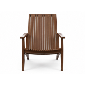 Sillón de Exterior Moderno de Madera de Teca Sólida con Mesa Lateral para Piscina, Patio, Jardín, Villa, Resort, Hotel - Product Image 2