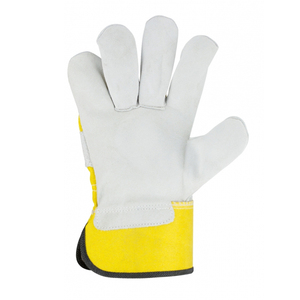 Gants de travail canadiens pour hommes en cuir robuste avec paume en cuir et manchette de sécurité, sublimation hivernale, prix de gros - Product Image 3