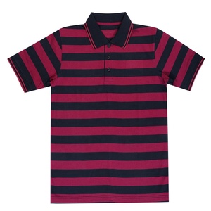Polo de golf unisexe en coton de qualité supérieure, séchage rapide, coupe ajustée, broderie personnalisée, léger, rayé, pour homme, idéal pour l'été - Product Image 5