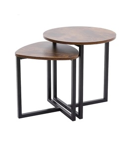 โต๊ะกาแฟทำจากเหล็กรูปทรงกลมโต๊ะทำจากโลหะตกแต่งสไตล์โบราณ - Product Image 6