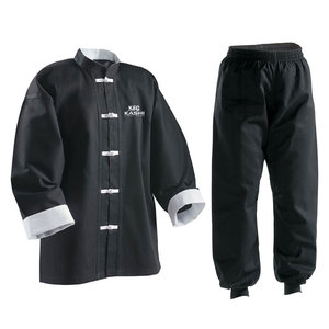 Adult Friendly Men's Kung Fu Uniform 100% Cotton Adjustable Waist Full Range <b>Motion</b> Lightweight Quick Dry Breathable Front - Product Image 1