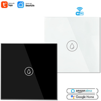 Interrupteur de chauffe-eau en verre trempé haute puissance UE 20-40A sensible au toucher APP télécommande via interrupteur mural Smart Life