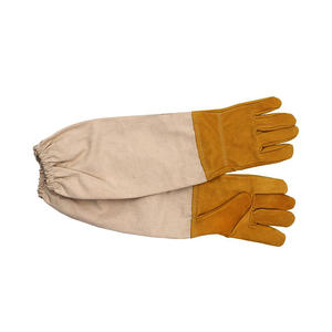 Outil d'apiculture, gants d'apiculteur en peau de mouton à trois couches, respirants, en tissu maillé et en peau de mouton - Product Image 5