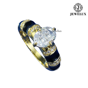 แหวนค็อกเทลเงินแท้ 925 ชุบโรเดียม คุณภาพพรีเมียม Jewelux ประดับเพชรทรงกลมเจียระไนแบบบริลเลียนท์ เหมาะสำหรับงานหมั้นและวันครบรอบ ได้รับการรับรองจาก IGI - Product Image 4
