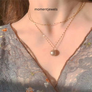Collier pendentif tendance en perles d'eau douce AAAA avec chaîne en argent sterling pour femme, idéal pour les fêtes, mariages, usage quotidien, ou comme cadeau - Product Image 4