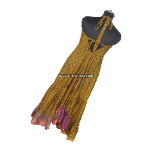 Vestido de Seda Estilo Bohemio para la Playa - Vestido de Verano de Seda India Estilo Ibiza - Vestido Maxi de Seda para Mujer, Precio al por Mayor - Product Image 2