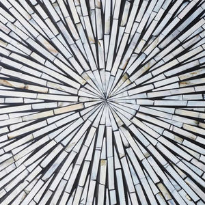 Luxury Decorative Accent Furniture with Brilliant Natural Mother-of-Pearl Shell Handcrafted Inlay Accent Table - Product Image 2