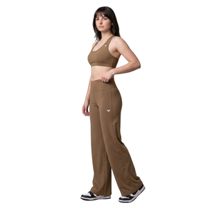 Leggings de yoga taille haute à jambe large pour femme, doux, extensibles, évasés, respirants, pour le fitness, les tenues décontractées et les pantalons de détente - Product Image 1