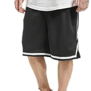 Shorts en maille respirants, imperméables, anti-rides et écologiques à séchage rapide avec logo personnalisé imprimé sur le devant pour hommes - Product Image 2