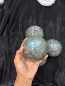 Esfera de labradorita de alta calidad, bola de cristal, venta al por mayor, piedra natural, piedra preciosa curativa, esfera de piedra completamente llamativa para energía reiki - Product Image 5