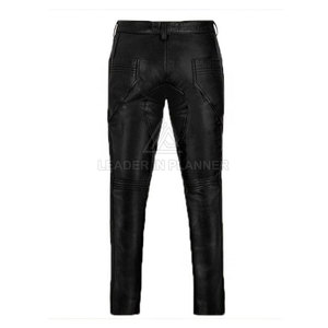 Pantalón de cuero para hombre más vendido a precio económico, pantalón de cuero recién llegado, pantalón de cuero genuino para hombre - Product Image 3
