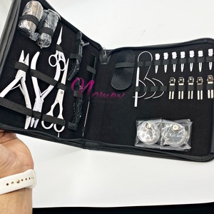 ชุดคีมต่อผมทำจากสเตนเลสเกรดเคลือบผงสีขาวแบบมืออาชีพออกแบบได้ตามที่ต้องการ - Product Image 5