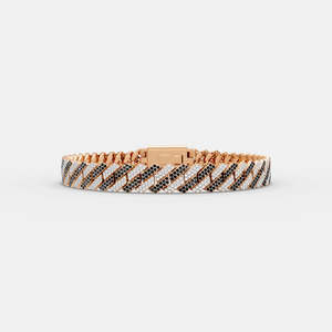 Men's Moissanite Cuban Link Bracelet 925 Silver Black Stone <b>Iced</b> <b>Out</b> Hip Hop Jewelry Diamond <b>Chain</b> Luxury Bling Party Fashion - Product Image 5