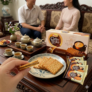 บิสกิตกาแฟคั่วกรอบ BRAKA Noir ขายส่ง – ประสบการณ์บิสกิตกาแฟคั่วสุดหรู 150 กรัม ODM จากโรงงานเวียดนาม - Product Image 1