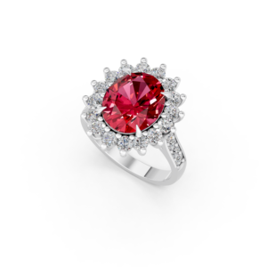 Anillo de Plata 925 con Diamante de Laboratorio para Mujer, Certificado IGI, RJC, ODM, OEM, Fabricante Ético, Venta al Por Mayor E201287 - Product Image 1