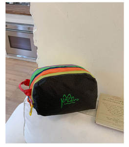 Bolsa de Aseo Multicolor Impermeable para Exteriores, Bolsa de Cosméticos de Viaje Ligera de Nailon, Bolsa de Aseo Portátil - Product Image 6