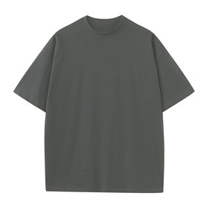 เสื้อผ้าสตรีทแวร์แฟชั่นลายเรียบง่าย ทรงโอเวอร์ไซส์ น้ำหนักเบา ราคาส่งถูก ตัดเย็บแบบครอป ทรงบ็อกซี่ด้านหน้า ผ้าฝ้าย 100% รับสั่งทำ - Product Image 4