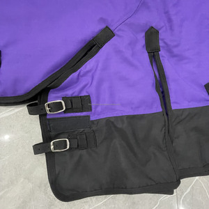 600 Denier impermeable transpirable Ripstop poliéster Combo Turnout caballo manta 200gsm fibra de poliéster relleno invierno alto equino - Product Image 5