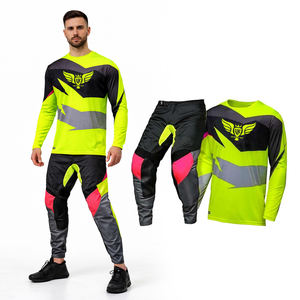 Combinaison de motocross professionnelle personnalisée pour hommes, ensemble respirant de maillot et de pantalon MX, équipement de moto tout-terrain - Product Image 1