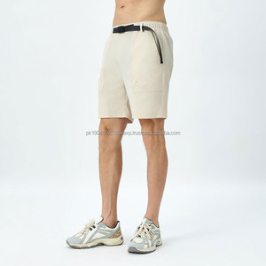 Pantalones cortos de entrenamiento informales de poliéster con logotipo personalizado y cintura ajustable holgada de verano para hombre - Product Image 3