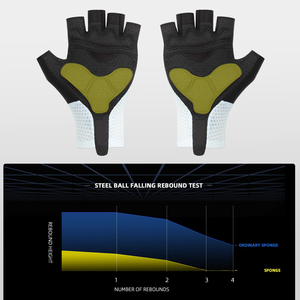 Guantes de Ciclismo Personalizados con Logotipo, de Alta Calidad, de Poliéster Elástico, para Gimnasio, Entrenamiento, Protección de Medio Dedo, Antideslizantes, para Verano - Product Image 6