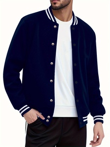 <b>Men's</b> Winter Sports Windbreaker <b>Jacket</b> Waterproof Breathable Fashionable Plain Bomber Varsity <b>Jackets</b> Embroidered Letters - Product Image 3