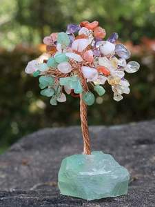 Piedra múltiple de cristal de la mejor calidad con rebanada de ágata, árbol de piedras preciosas Fengshui, árboles de cristal al por mayor, comprar en AAMEENA AGATE - Product Image 2