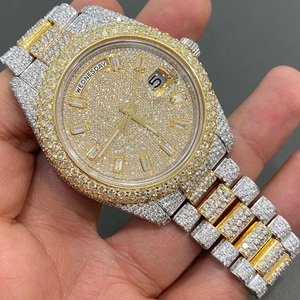 Reloj de Lujo DAZZLING JEWELS con Diamantes, Estilo Hip Hop, Movimiento Automático, Acero Inoxidable, 42mm, VVS1, Moissanita, para Hombre, con Caja - Product Image 3