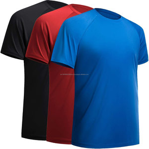 Camiseta deportiva para hombre de talla grande al por mayor, camiseta personalizada de poliéster liso en blanco para hombre, camiseta de entrenamiento de talla grande de secado rápido para hombre - Product Image 3