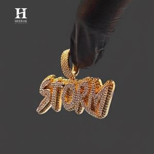 Colgante de Lujo con Nombre en Letra Cursiva, Totalmente Cubierto de Diamantes, Personalizado, Collar con Letra Personalizada, Joyería Brillante - Product Image 4