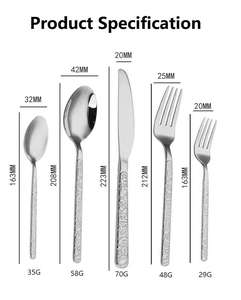 Ensemble de couverts en acier inoxydable de qualité supérieure pour la restauration |   Couverts confortables à tenir pour la maison, la cuisine et les restaurants - Product Image 6
