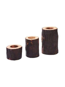 Lot de 8 bougeoirs en bois de 8 pouces pour bougies piliers, centre de table pour Noël, personnalisables et coffrets cadeaux par MULTI CRAFT - Product Image 5