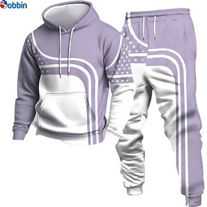 Chándal de invierno personalizado con logo, informal, de tejido grueso, con estampado 3D, creativo, artístico, de forro polar, unisex, transpirable, para exteriores, con capucha. - Product Image 2