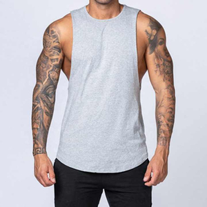 SanDian Débardeur de musculation pour homme en coton blanc et noir avec logo personnalisé, débardeur de fitness pour homme, t-shirts pour homme - Product Image 5