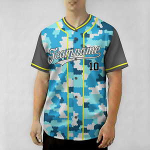 100% <b>Polyester</b> Baseball Jersey Unisex Youth Custom Softball Jerseys Uniforms Solid color printed base ball <b>Shirt</b> - Product Image 1