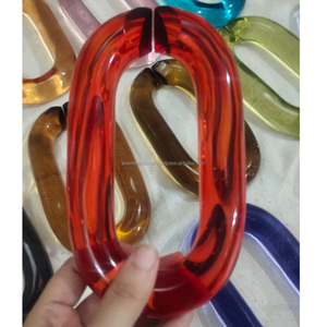 Cadena acrílica moderna personalizada, acentos de pared hechos a mano, resina ornamental moderna, colgante para decoración del hogar, listo para Festival Diwali - Product Image 1