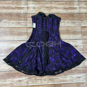 Vestido Corsé de Satén de Primera Calidad para Mujer con Superposición de Encaje |   Fabricante de Vestidos Corset para Moda y Fiestas - Product Image 3