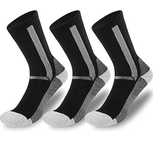 High Performance Outdoor Sports <b>Socks</b> Extra High Non-Restrictive Arch Support Full Cushion Breathable Durable Gray - Product Image 2