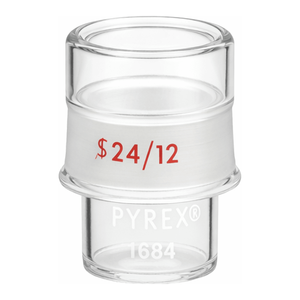 Frasco de pesaje de vidrio de borosilicato PYREX de 4 ml con junta externa 24/12 para pesaje de muestras pequeñas - Product Image 1