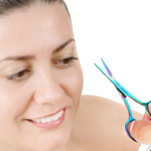 Ciseaux à pointe droite en acier inoxydable de qualité supérieure 2026, lame affûtée pour les poils du nez et les soins de beauté des sourcils - Product Image 6