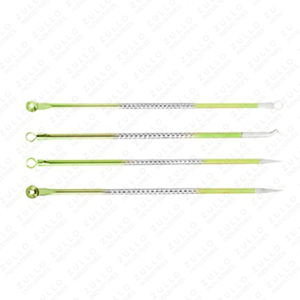 ชุดเครื่องมือสกัดสิวเสี้ยนและสิวหัวดำ สแตนเลสเกรดพรีเมียม – 4 ชิ้น OEM แบรนด์ส่วนตัว 4 ชิ้น - Product Image 2