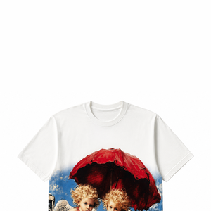 T-shirt col rond imprimé DTG personnalisé, nouveau style tendance streetwear, manches courtes, jersey de coton, unisexe, confortable à porter. - Product Image 3